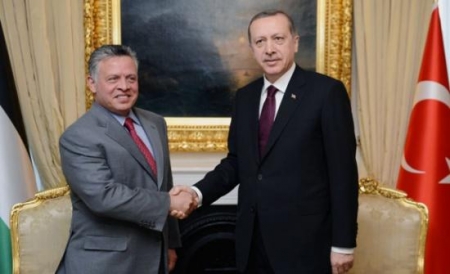 أردوغان يؤكد للعاهل الأردني حرص تركيا على وحدة الأردن