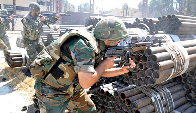 الجيش يحبط هجوم مجموعات إرهابية على احد المواقع العسكرية في حرستا