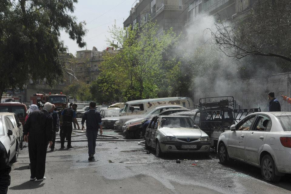 من جديد أحياء دمشق عرضة لقذائف الهاون والمحصلة شهيد وعدة إصابات