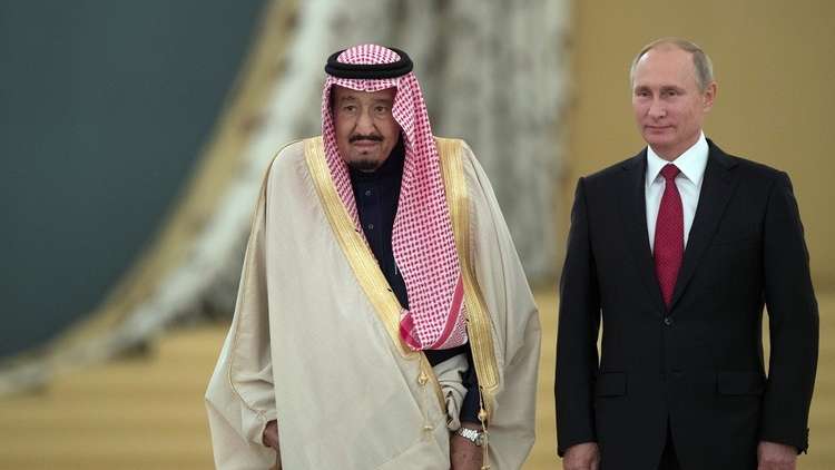 الكرملين: الرئيس بوتين يبحث مع الملك سلمان الأوضاع في سورية