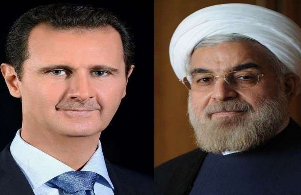 الرئيس روحاني للرئيس الأسد: إيران تقف إلى جانب سورية