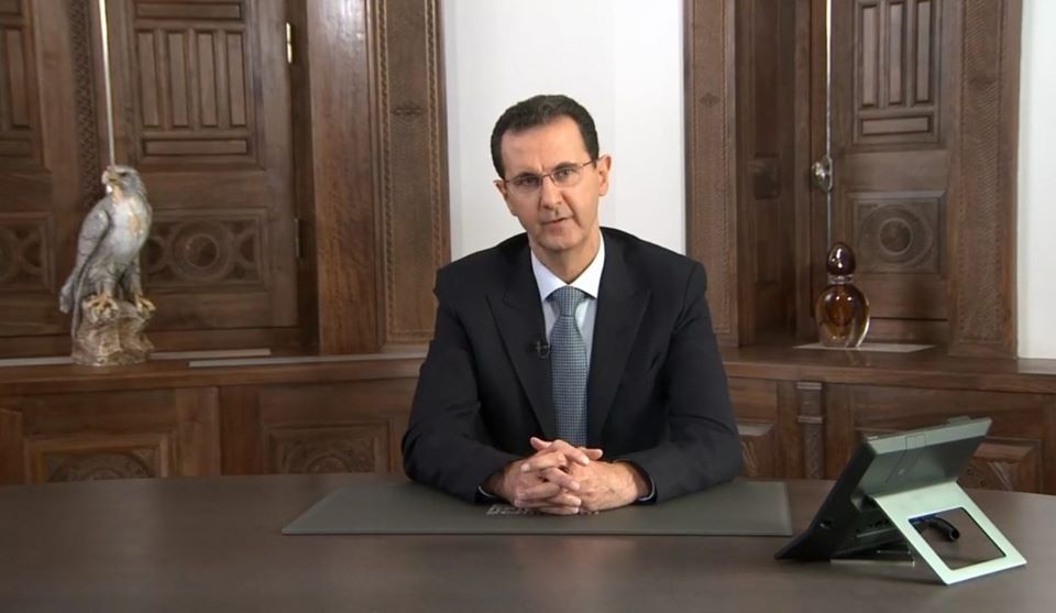 الرئيس الأسد في كلمة متلفزة: جيشنا العربي السوري لن يتوانى عن القيام بواجباته الوطنية ولن يكون إلا كما كان جيشاً من الشعب وله