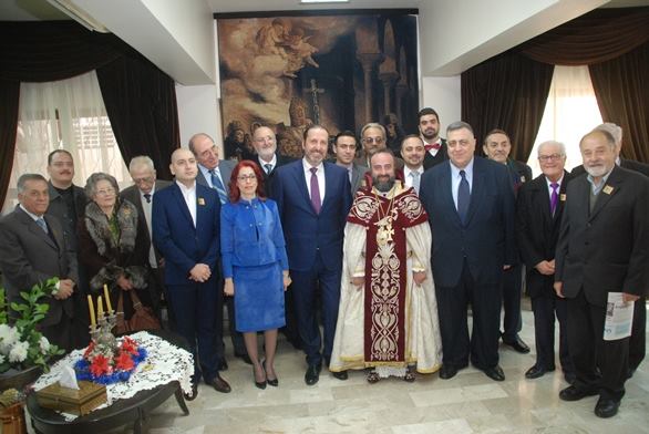 رئيس مجلس الشعب حموده صباغ يزور مطرانية الأرمن الأرثوذكس مهنئناً بالعيد
