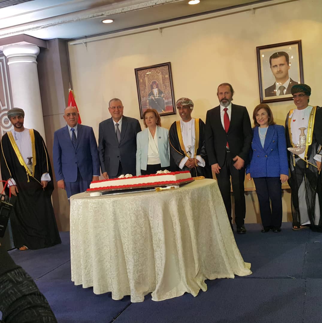 السفارة العمانية بدمشق تحتفل بالعيد الوطني