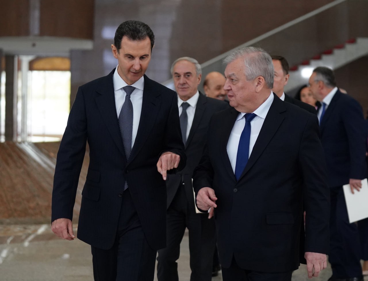 الرئيس الأسد يستقبل ألكسندر لافرنتييف المبعوث الخاص للرئيس الروسي فلاديمير بوتين والوفد المرافق