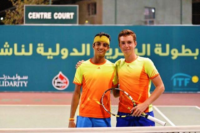 اللاعب السوري كريم العلاف يتوج بلقب الزوجي في بطولة البحرين الدولية ITF بكرة المضرب