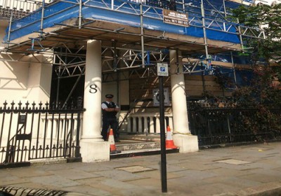 اجراء عمليات صيانة للسفارة السورية في لندن بعد عامين على اغلاقها وأنباء ترجح احتمال استئناف العمل فيها