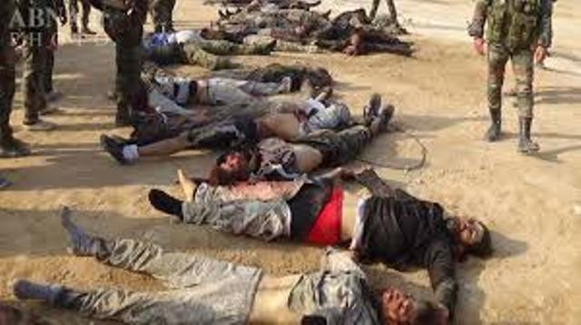 بالتفاصيل: الجيش يسحق “داعش”.. جُثث التنظيم المتفحمة تنتشر بمحيط مطار دير الزور