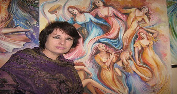 الفنانة الشابة ناديا نعيم.. ألوانها ولوحاتها نوافذ تطل على إشراقة الحياة