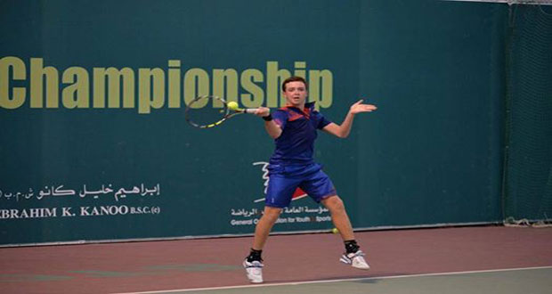 اللاعب السوري كريم علاف يتوج بلقب فردي بطولة دبي لكرة المضرب