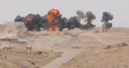 الجيش السوري يقتل 120من داعش في مطار الطبقة .. الموت ظهر لـ«داعش» من تحت الأرض