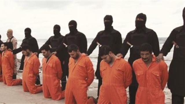 بالفيديو..قطع رؤوس 21 قبطياً.. والسيسي يتوعد بالرد..جرائم «داعش» تطال مصر.. من ليبيا