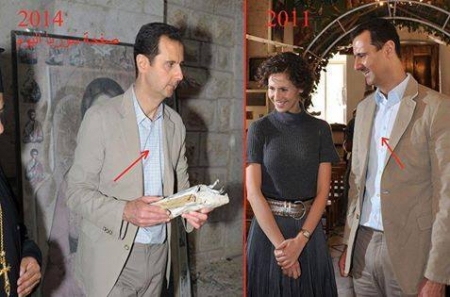 لماذا يرتدي الرئيس الأسد البدلة نفسها في زياراته للأماكن الدينية المسيحية ؟