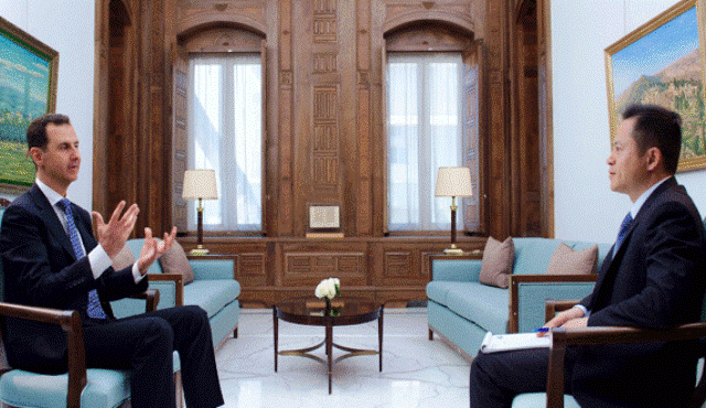 الرئيس الأسد لقناة “فينيكس” الصينية: أي قوات أجنبية تدخل سورية دون دعوتنا أو إذننا هي قوات غازية- فيديو