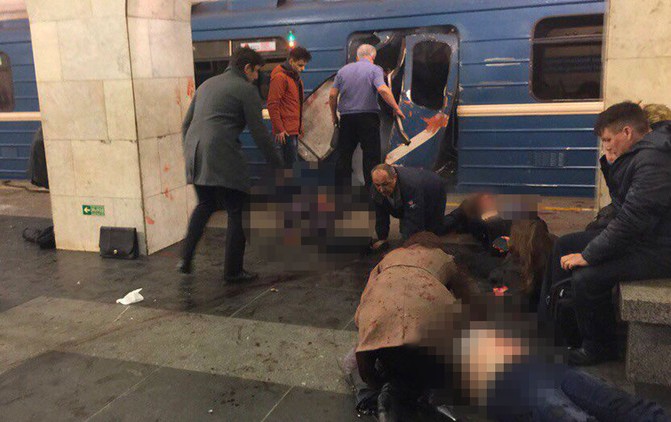 9 قتلى و20 مصابا بتفجير محطة في مترو سان بطرسبورغ الروسية