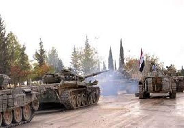 الجيش السوري يحشد قواته شرق غوطة دمشق