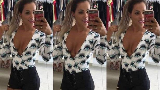 بالصور: عارضة أزياء برازيلية تثير ضجة على الانترنت بسبب مفاتنها