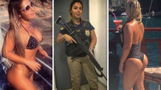 بالصور ..شرطيّة برازيليّة مثيرة تغزو انستغرام